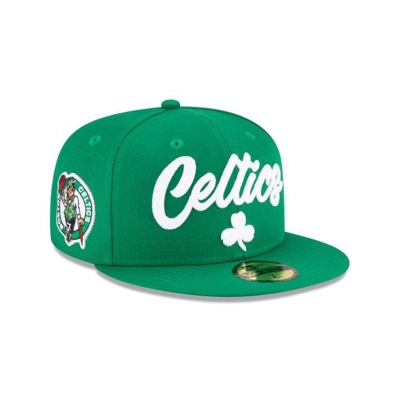 Boston Celtics Gorra | New Era NBA Draft Alternate 59fifty Fitted Cap Mexico - Verdes